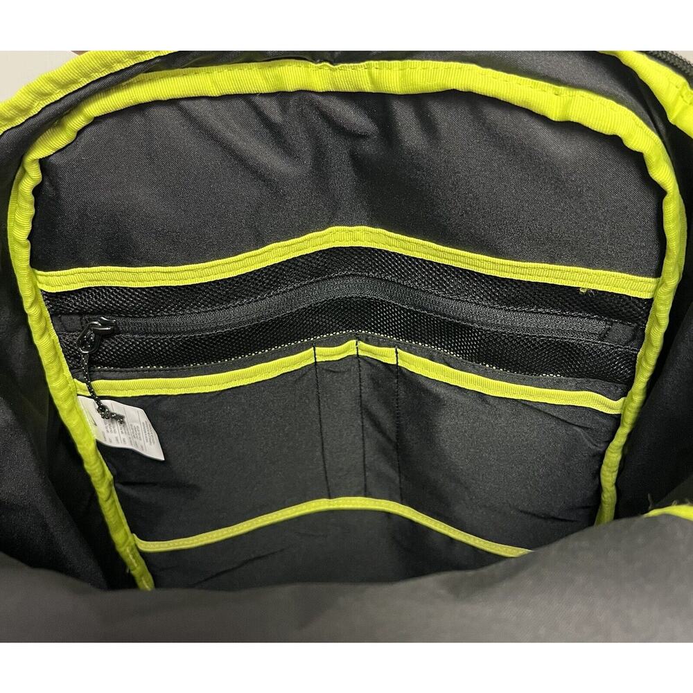 Nike Hiking School Backpack Black Silver Green Bag Padded DJ9677 010 NEW - Picture 8 of 10